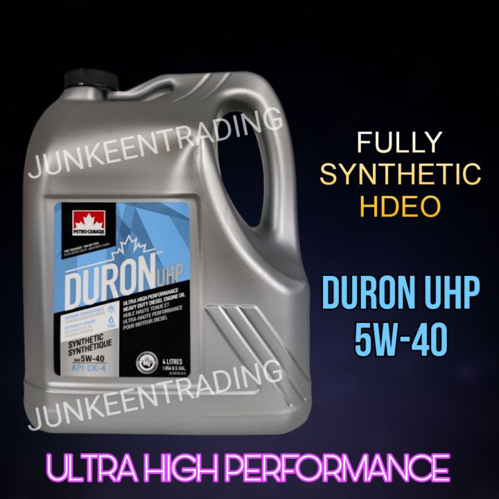 4L Petro-Canada Duron UHP 5W-40 5W40 Fully Synthetic Heavy Duty Engine ...