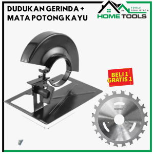 Set Dudukan Gerinda Jadi Circular Saw Stand Grinda Tangan Angle Mata Grinda Kayu 40t Double 4"
