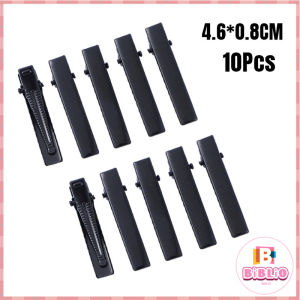 Biblio 10Pcs Fashion Ladies Hair Clip Hair Accessories Duckbill Clip Alligator Clips Black/Silver Hairclips
