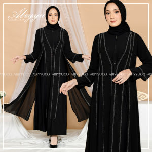 Gamis Abaya Turkey Hitam Turki Putih Turky Warna Warni Busui Terbaru | Abiyyuco TA9031