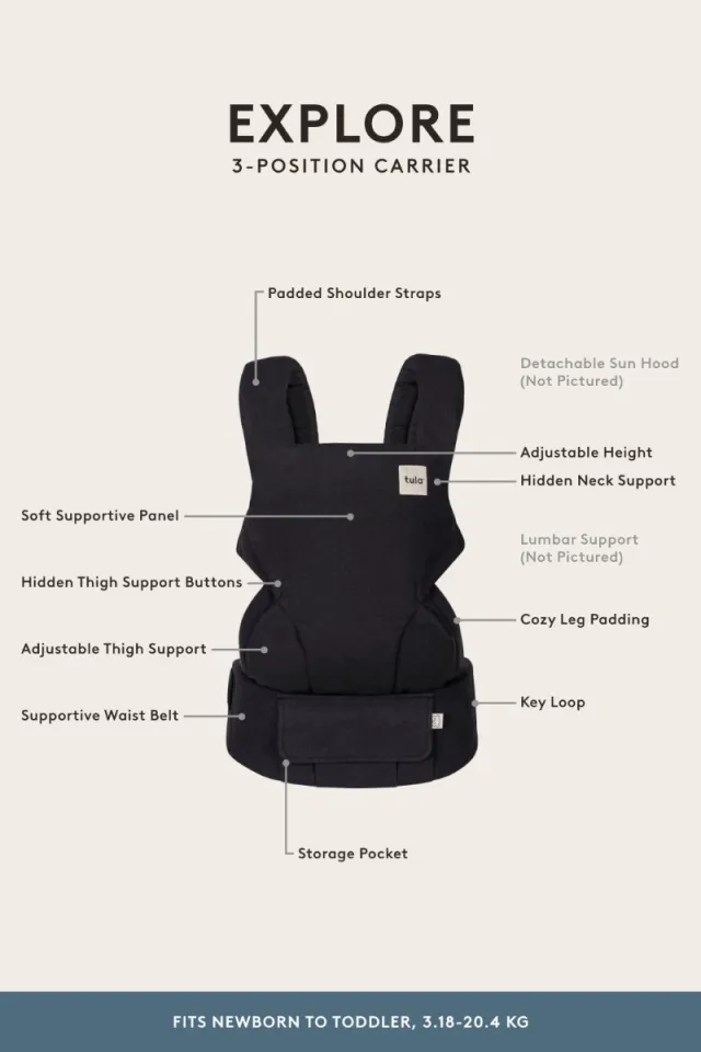 Tula Explore Baby Carrier, Cotton/Linen/Terry (8 Designs) | Lazada