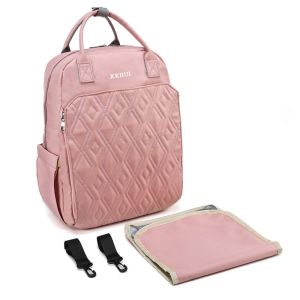 SDFSF กระเป๋าหลายช่อง กระเป๋าสำหรับคุณแม่ ขวดผ้าอ้อมเด็ก จุได้มาก ที่จัดระเบียบการดูแลทารก มัลติฟังก์ชั่นการใช้งาน กิจกรรมกลางแจ้งกลางแจ้ง กระเป๋าเป้สะพายหลังสำหรับคุณแม่ อุปกรณ์เสริมรถเข็นเด็ก