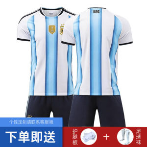 AE2026 World Cup Argentina Messi Jersey Football Uniform Set for Men Customized 10 National Team Childrens Training Uniform