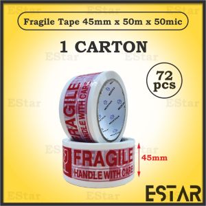 1 Carton 45mm 48mm High Quality Fragile Tape Opp Tape 1 unit [FT02]