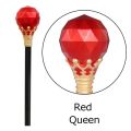 GS Red/Blue King Queen Scepter Performance Plastic Princess Prince Cane Exquisite Cosplay Props Hand Wand Gril. 