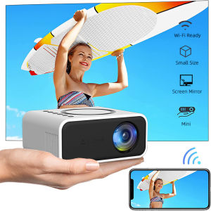YT300 Pocket Smart Mini LED Projector Support Miracast Airplay Phone Mirroring Mobile Proyector Wired+wireless