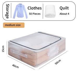 Foldable Clothing Storage Box Under the Bed Nordic Sundries PVC