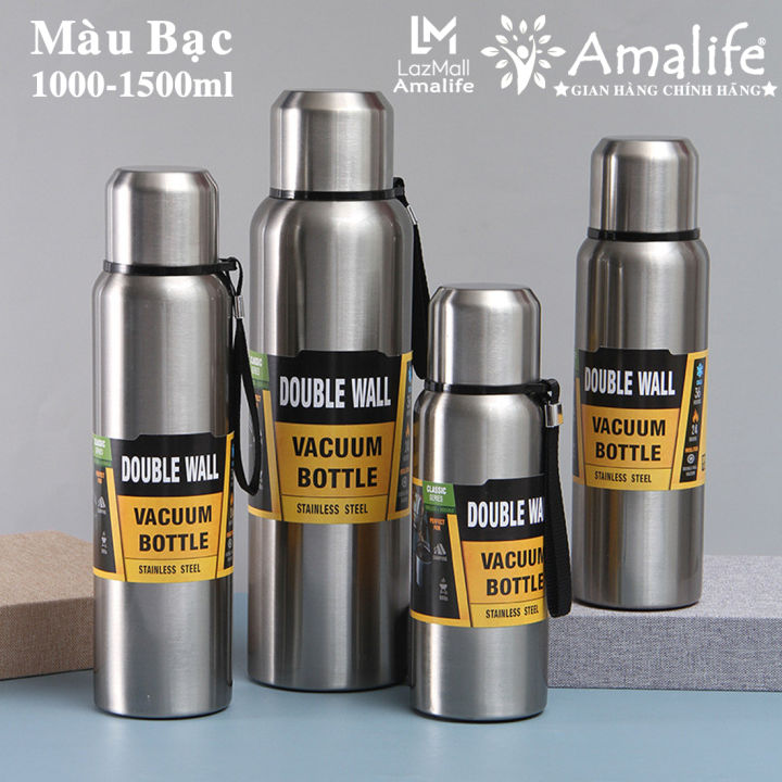 Bình Nước Giữ Nhiệt INOX 304 – Màu Bạc Nguyên Bản – Không Bong Tróc Sơn ...