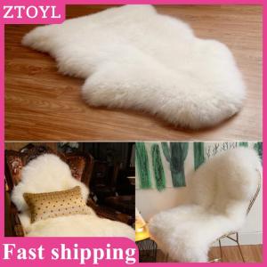 ZTOYL💝 1 12 Dollhouse Imitation Sheepskin Plush Rug Model Dollhouse Bedroom Living Room Floor Mat Decoration Doll House Accessories
