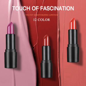 LAMUSELAND 12 Colors Moisten Waterproof Silk Velvet Lipstick