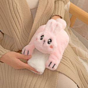 Túi chườm nóng lạnh bụng kinh đa năng 500ml có lớp vải nhung - Hoạt Hình Siêu Kute