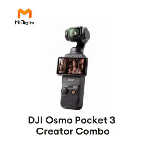 DJI Osmo Pocket 3 Creator Combo- Handheld 1-Inch CMOS & 4K/120fps | 2-Inch Rotatable Screen & Smart Horizontal-Vertical Shooting | 3-Axis