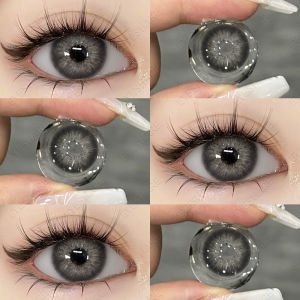 eyeshare Pattaya Hitam Softlens Normal& Minus (-1.00 S/D -6.00) Abu-abu soft Lensa Kontak Berwarna Softlens soflens
