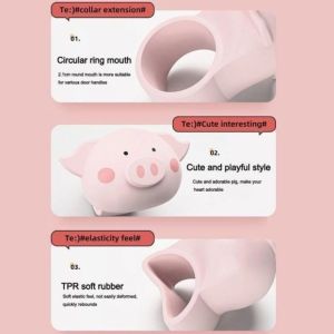 Bộ 3 Heo Con Chặn Cửa Cao Su – Giảm Ồn Chống Va Đập Trang Trí Nhà Xinh Màu Pastel