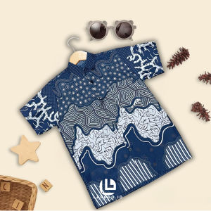 LAREDO ID  BAJU KEMEJA BATIK PENDEK BATIK SENO SAGE PENDEK FORMAL CASUAL SIZE M L XL XXL