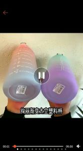 Botol Minum Penanda Waktu & Botol Gradasi Rainbow