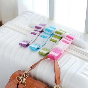 【On Hand】Travel Adjustable Suitcase Luggage Carrier Strap Buckle Baggage Belt