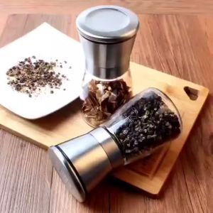 Dụng cụ đựng và xay tiêu nắp inox