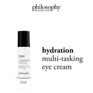 philosophy hope in a jar eye revival serum-in-cream 15ml | with hyaluronic acid & elderberry extract to reduce dark circles puffiness and wrinkles [all skin types]