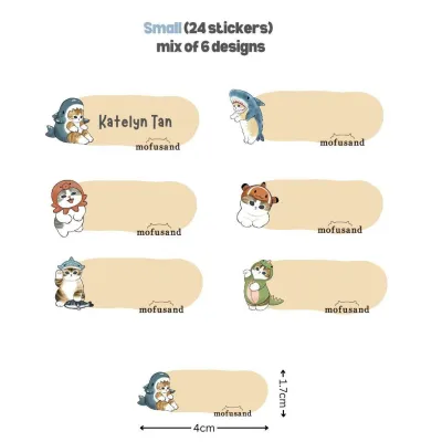 [SG STOCK]Personalised Name Sticker Set Childcare sticker Label Customised Waterproof Name Sticker Set