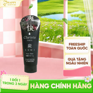 Sữa Rửa Mặt Từ Than Hoạt Tính Moritomo Clarista Tokyo Charcoal Facial Foam 130G
