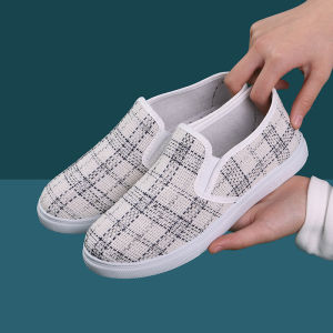 Free Shipping Spring Breathable Canvas Shoes Fashionable Thick-Soled WomenS Casual Shoes Durable And Wear-Resistant Slip-Resistant And Comfortable For Everyday Wear
