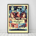 the breakfast club movie wall poster A3 A4 A5 size in glass frame. 