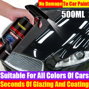500ML Car Wax Spray Coating Car Coating Agent Car Wax Polish Spray Quick Coat Ceramic Coat Car Wax Polishing Spray Waterless Car Wash and Waxing Hydrophobic Spray Wax Polisher Car Cleaning Products Car Detailing Products