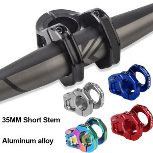 BUCKLOS CNC Aluminium Alloy Bike Stem 35mm Short Handle Stem Light Weight Handlebar Stems for Road Bike MTB Stem Cycling Parts