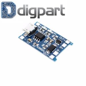 Charger 5V Micro USB 1A 18650 Lithium Battery Charging With Protection