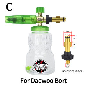 Pressure Washer Aluminum Foam Lance Foam Nozzle Car Wash Foam Maker for Karcher Elitech Bort AR Bosch Michelin Pressure Washer