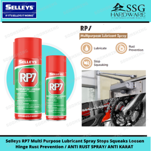 Selleys RP7 Multi Purpose Lubricant Spray Stops Squeaks Loosen Hinge Rust Prevention Spray Anti Karat Spray Motor