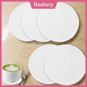 Heabety Không trượt Silicone uống đế lót ly lớn màu đen cup Coaster Set cho đồ uống ngoài trời chống vết & chịu nhiệt-cup Tab