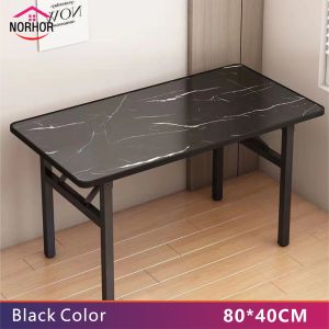NORHOR Folding Table Wooden Computer Desk Conference Table Modern Dining Table