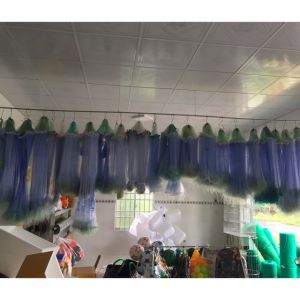 lưới 1 màn phao nổi chì nhẹ lưới đánh cá 1 màn - dài 90/100m (Lưới tàn hình 0.12) từ 25p đến 8p ( Then 12cm đến then 5cm)=> Nặng 350g - 400g