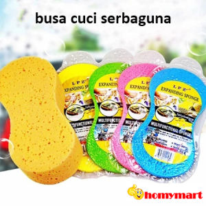 2pcs spons busa 19x9x4.5cm cuci motor mobil sepeda piring serbaguna B-SG-TM