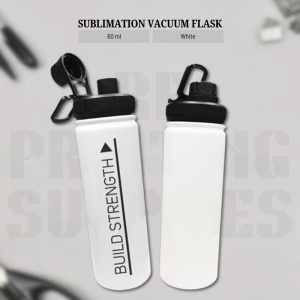 RF Printing Supplies - White Sublimation Tumbler High Quality Vacuum Flask 650ml