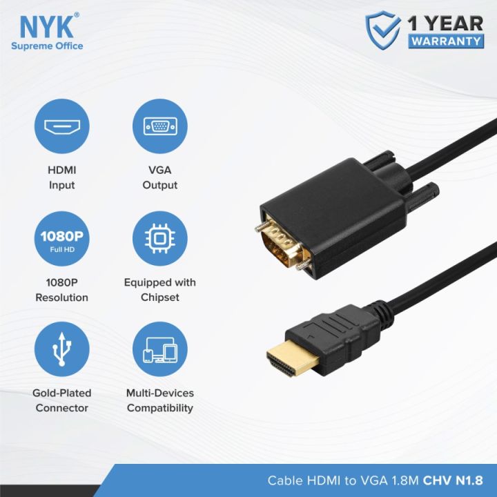 Converter Kabel HDMI to VGA Lazada Indonesia