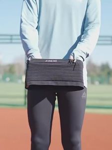 AONIJIERunningBeltBagWomenMenElasticSportsWaistPackRunningRaceNumberBeltForMarathonCyclingMountaineeringW8116