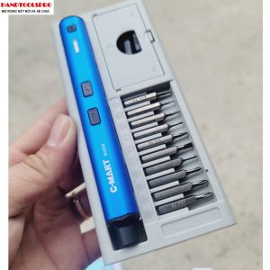 3.7V Máy Vặn Vít Pin mini đa năng chuyên dụng 22 chi tiết C-MART W0058