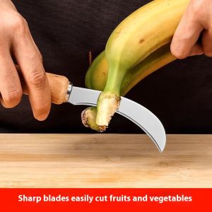 STAR FRUIT Dao chuối thép không gỉ dụng cụ cắt trái cây đa năng cho sử dụng nhà bếp