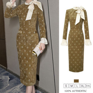 ZYHT womens dress khaki dress Crewneck dress polyester dress work dress vintage dress evening dress party dress Wedding dresses 51186