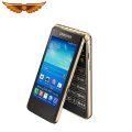 Samsung โทรศัพท์มือถือ Galaxy Golden I9235ปลดล็อค Dual-Core 3.7นิ้ว1.5GB RAM 16GB ROM 8MP ไม่มีฮีบรูพลิกโทรศัพท์มือถือ Android. 