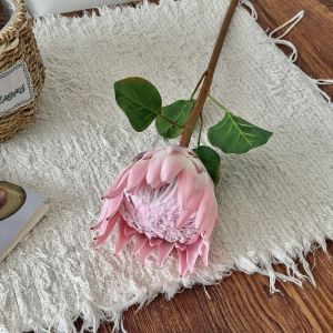 GOLFDIN 67/70cm Artificial Flower Large Multicolor Artificial Artichok Flower High Quality flocked Floral Arrangement Home Decoration
