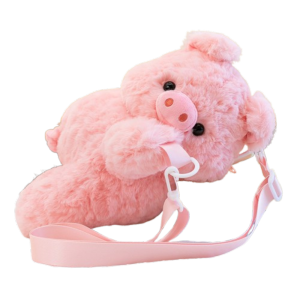 XINSU38 Animals Green Turtle Plush Backpack Phone Bag Plush Doll Cartoon Plush Schoolbag Portable Large Capacity Little Pig Doll Shoulder Bag Lady