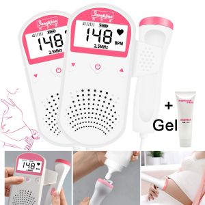 【Fast shipping + COD】2.5MHZ Heart monitor women home doppler fetal movement no radiation fetal doppler