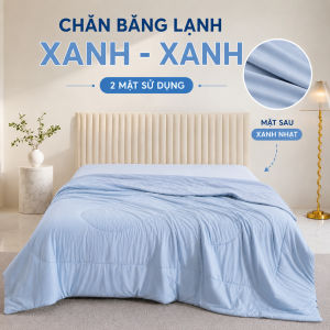 Chăn Băng Lạnh EMA Cao Cấp - Mát Lạnh Tức Thì Mềm Mướt Như Nước -  Không lạnh hoàn tiền