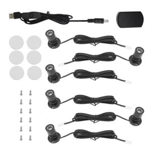 6 cái đèn LED USB Đèn đọc sách báo bàn nhỏ LED đèn đèn tủ Kết cấu nhôm phù hợp cho gia đình hoặc ngoài trời