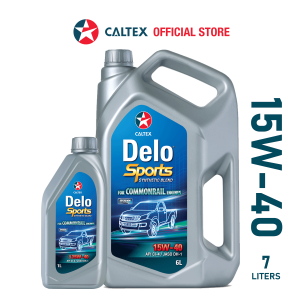 CALTEX Delo Sports Synthetic Blend DIESEL ENGINE OIL 15W-40 API CI-4 (7 Liters) FOR 4X4 WITH TOUCH N GO STICK