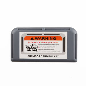 Car Sun Visor Organizer Car Door Dash Board Paste Mount Temporary Parking Card Holder Auto Storage Card Clip Stowing Tidying